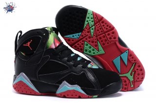 Meilleures Air Jordan 7 Noir Vert Enfant