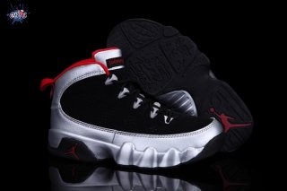 Meilleures Air Jordan 9 Argent Noir Enfant