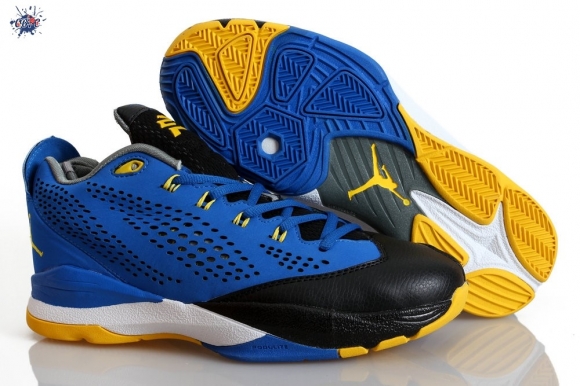 Meilleures Air Jordan Chris Paul 7 Bleu Jaune