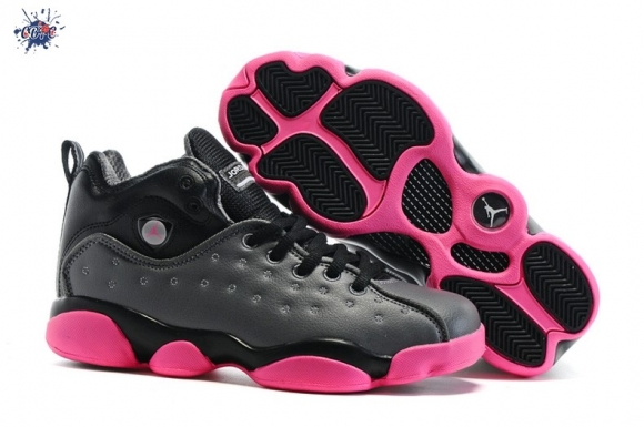 Meilleures Air Jordan Jumpman Team 2 GS Noir Gris Rose