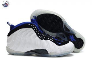 Meilleures Nike Air Foamposite Blanc Noir Bleu