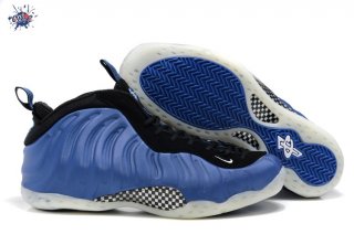 Meilleures Nike Air Foamposite Noir Bleu Blanc