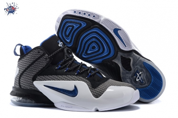 Meilleures Nike Air Penny 6 Noir Blanc