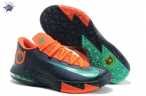 Meilleures Nike KD 6 Foncé Bleu Orange