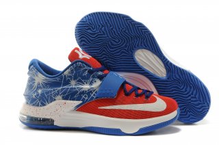 Meilleures Nike KD 7 Rouge Blanc Bleu