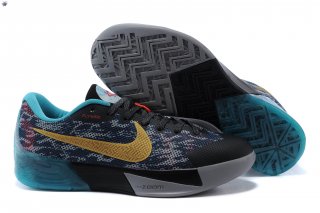 Meilleures Nike KD Trey 5 Foncé Bleu Noir Or