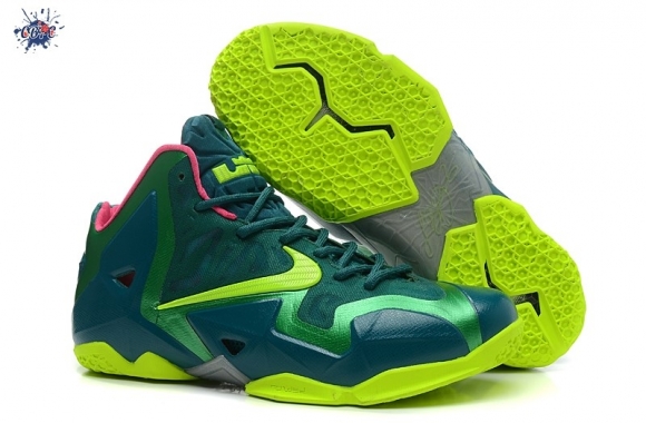 Meilleures Nike Lebron 11 Foncé Vert