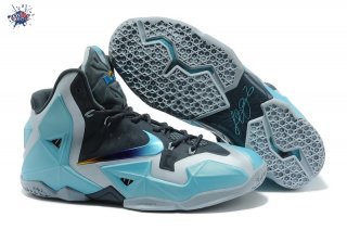 Meilleures Nike Lebron 11 Gris Bleu