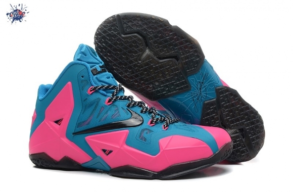 Meilleures Nike Lebron 11 Rose Bleu