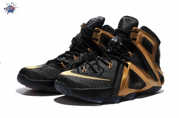 Meilleures Nike Lebron 12 Or Noir