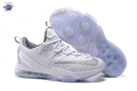 Meilleures Nike Lebron 13 Blanc Argent