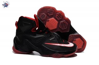 Meilleures Nike Lebron 13 Noir Rouge Blanc