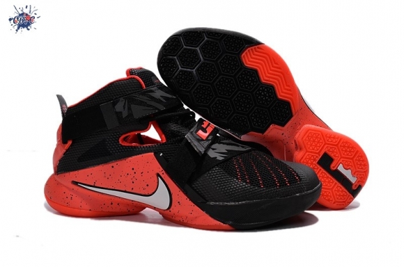 Meilleures Nike LeBron Soldier 9 Rouge Noir