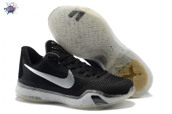 Meilleures Nike Zoom Kobe 10 Argent Noir