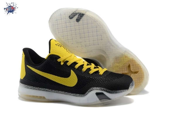 Meilleures Nike Zoom Kobe 10 Noir Jaune