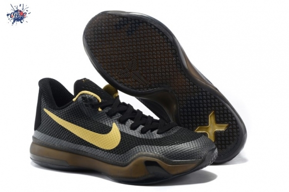 Meilleures Nike Zoom Kobe 10 Noir Or