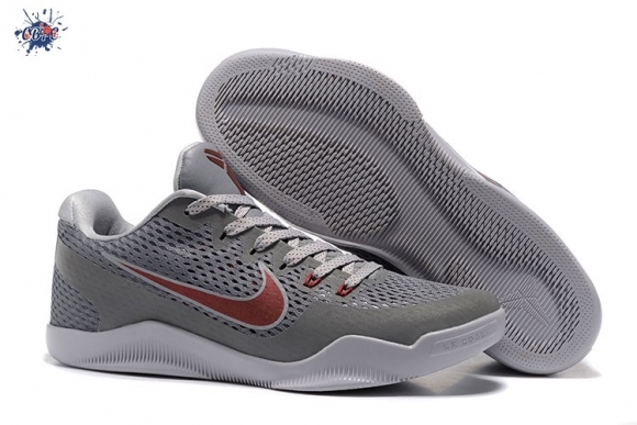 Meilleures Nike Zoom Kobe 11 Elite Gris Rouge