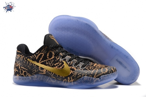 Meilleures Nike Zoom Kobe 11 Elite Noir Or Bleu