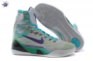 Meilleures Nike Zoom Kobe 9 Elite Blanc Pourpre Vert Noir