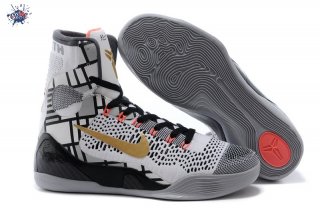 Meilleures Nike Zoom Kobe 9 Elite Gris Or Noir