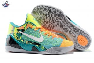 Meilleures Nike Zoom Kobe 9 Elite Jaune Orange Vert Blanc