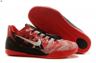 Meilleures Nike Zoom Kobe 9 Elite Noir Blanc Rouge