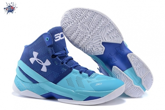 Meilleures Under Armour Curry 2 Bleu Vert