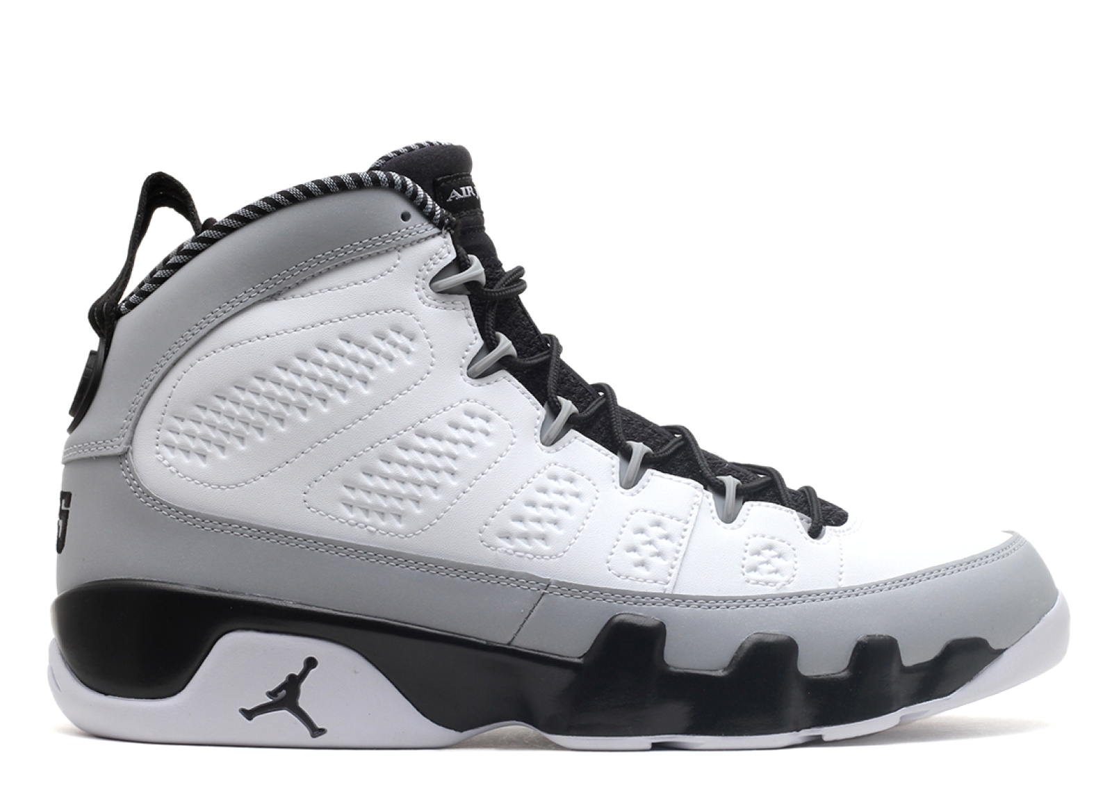 Meilleures Air Jordan 9 Retro "Barons" Blanc Noir Gris (302370-106)